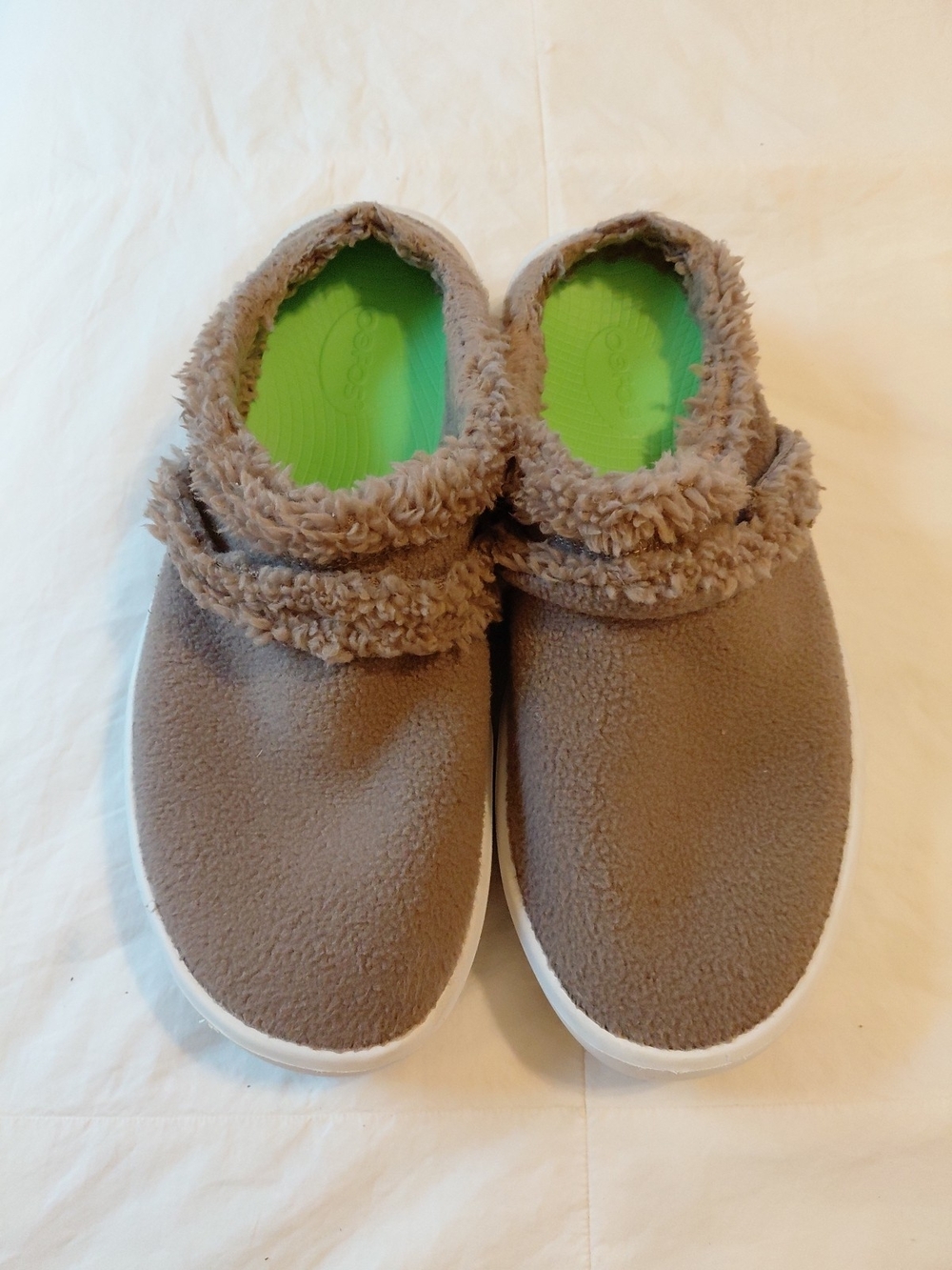OOFOS OOcoozie Mule Sherpa Women’s Sz 9 Fuzzy Recovery Slippers Shoes EUC